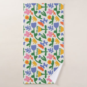 Spring Fun Floral  Bath Towel