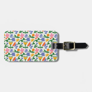 Spring Fun Floral Luggage Tag