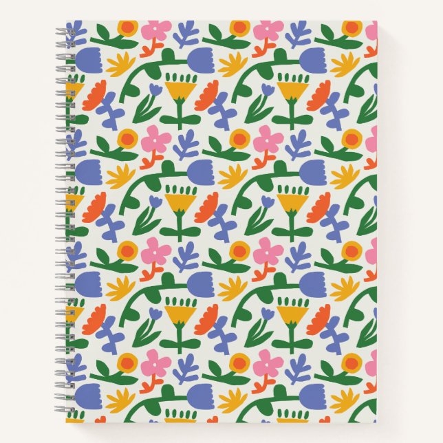 Spring Fun Floral Notebook (Front)