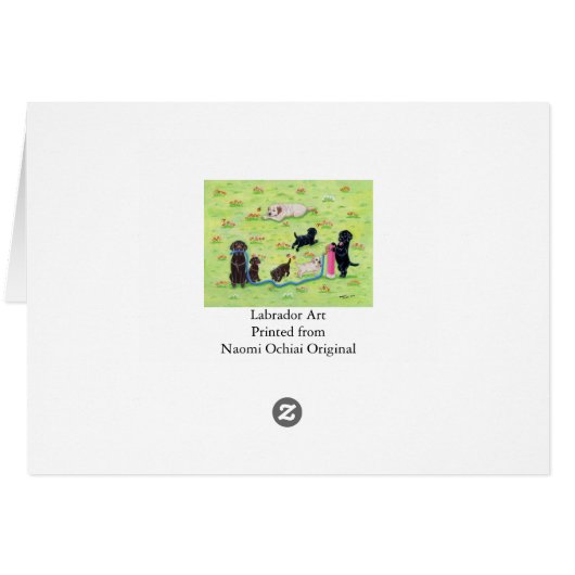 Spring Fun Labradors Painting (Back Horizontal)