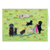 Spring Fun Labradors Painting (Front Horizontal)