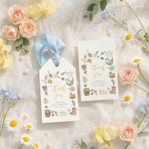 Spring Garden Baby Shower Thank You Favor Tag