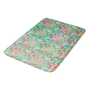 Spring garden bathroom mat