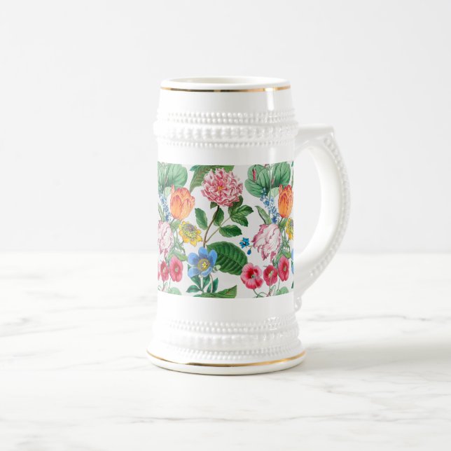 Spring garden beer stein (Front Right)