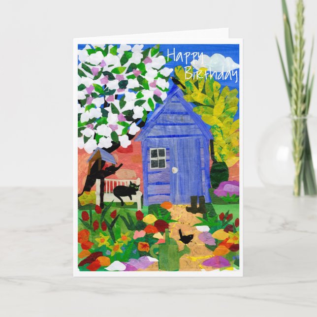 'Spring Garden' Birthday Card (Front)