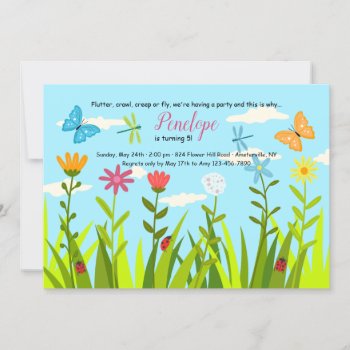 Spring Garden Birthday Party Invitations by PixiePrints at Zazzle