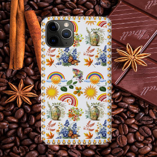 Spring Garden Butterfly Rainbow Sunshine Greenery iPhone 11 Pro Case