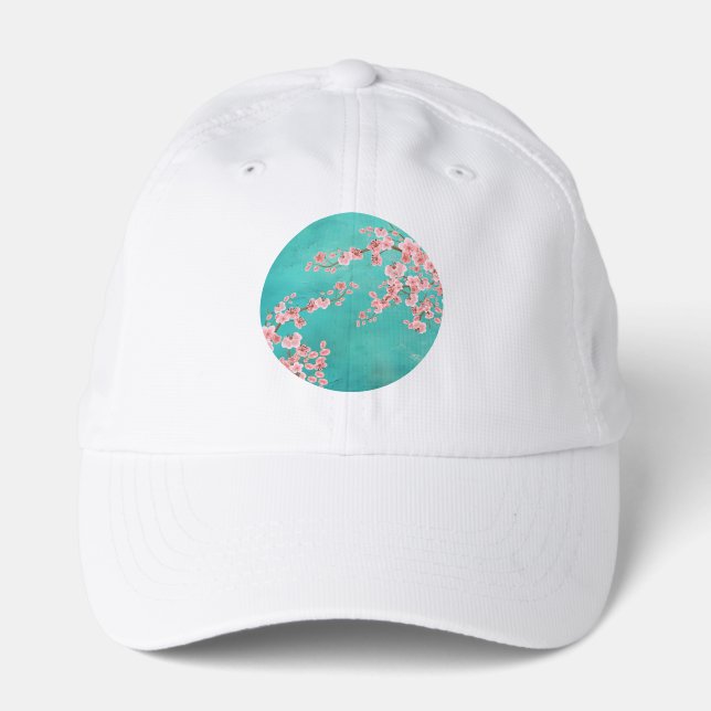 Spring Garden Cherry Blossom Green Cap (Front)
