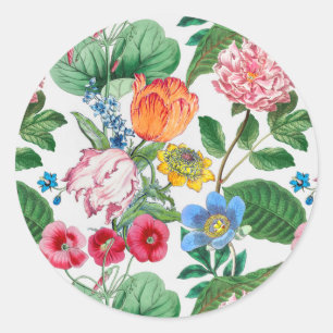 Spring garden classic round sticker