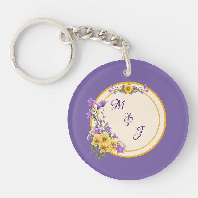 Spring Garden Collection Cream Keychain (Front)