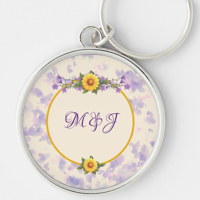 Spring Garden Collection Cream Keychain (Front)