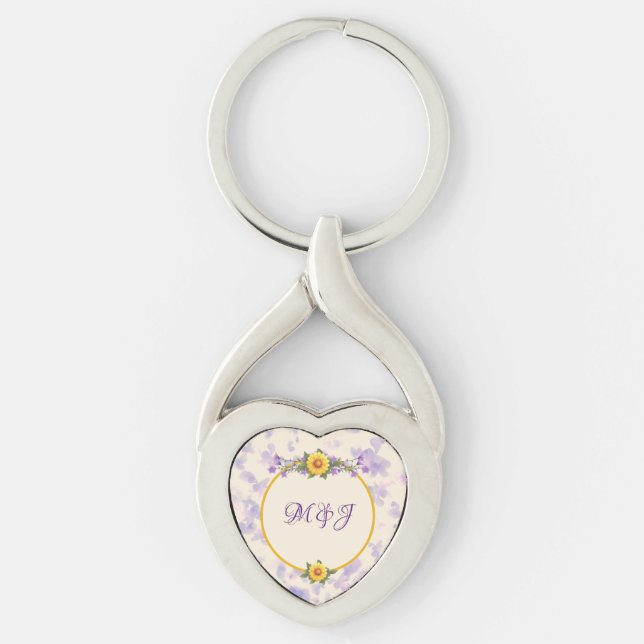 Spring Garden Collection Cream Keychain (Front)