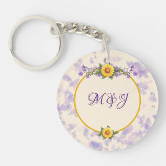 Spring Garden Collection Cream Keychain
