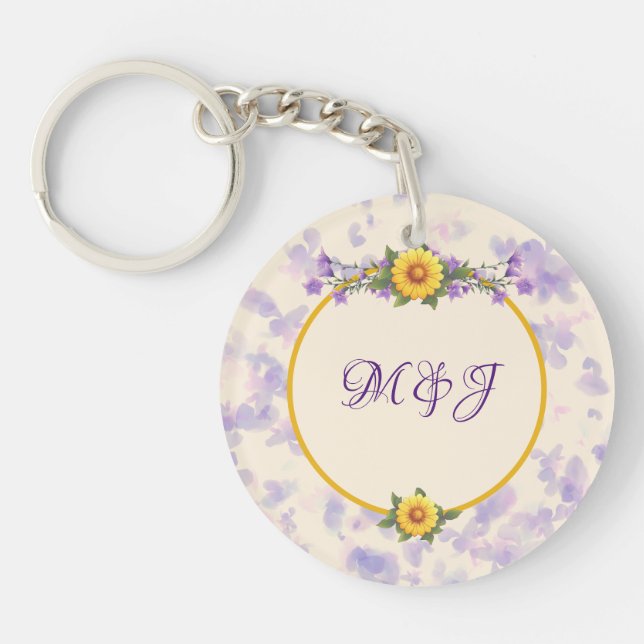 Spring Garden Collection Cream Keychain (Front)