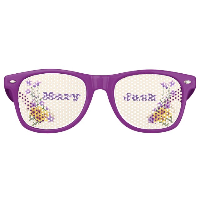 Spring Garden Collection Cream Retro Sunglasses (Front)