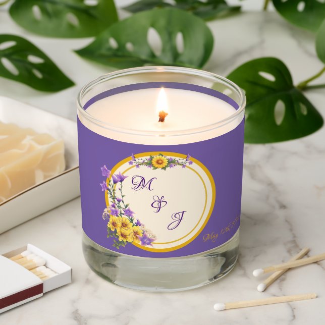 Spring Garden Collection Cream Scented Candle (Lit)