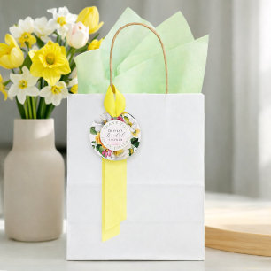 Spring Garden Colorful Floral Bridal Shower Favor Tags