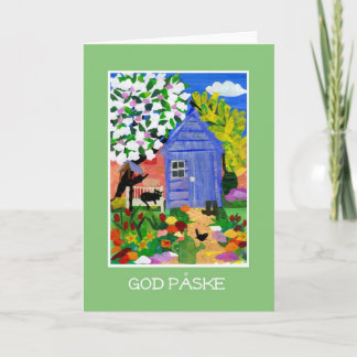'Spring Garden' Easter Card - Danish Greeting