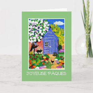 'Spring Garden' Easter Card - French Greeting
