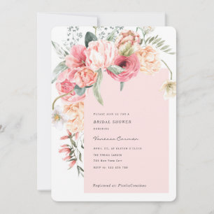 Spring Garden Elegant Watercolor romantic chic Invitation