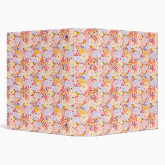 Spring Garden Floral 3-Ring Binder | Pastel Flower