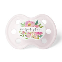 Spring Garden Floral Monogram Pacifier