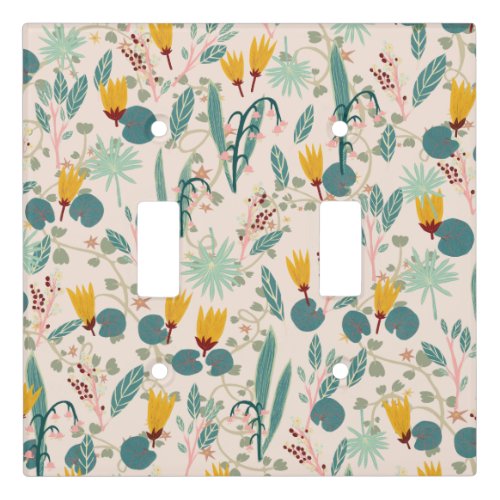 Spring Garden Flowers and Vines Light Switch Cover