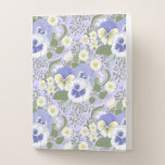 Spring Garden flowers on lavender Pocket Folder<br><div class="desc">Vintage Florals: Spring Garden Reverie features a diamond repeat of hand‑painted pansies,  lilies of the valley,  forget‑me‑nots,  and daisies. Arranged in elegant bouquets,  these blossoms capture the charm of heirloom gardens and the romance of springtime. A timeless floral design perfect for fabrics,  wallpaper,  and home décor.</div>