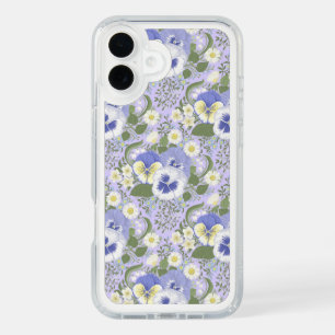 Spring Garden flowers on lavender iPhone 16 Plus Case