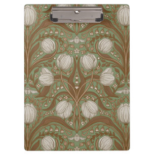 Spring Garden flowers on sage Clipboard