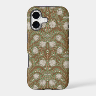 Spring Garden flowers on sage iPhone 17 Case