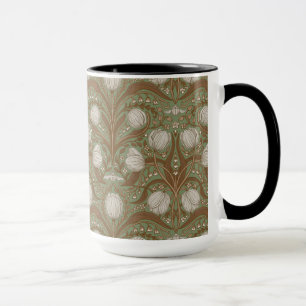 Spring Garden flowers on sage Mug
