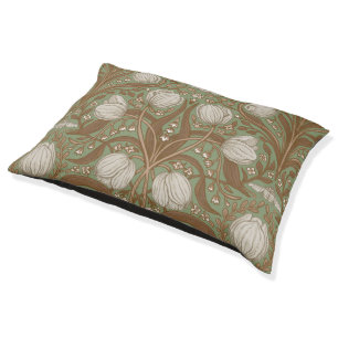 Spring Garden flowers on sage Pet Bed
