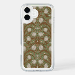 Spring Garden flowers on sage iPhone 16 Plus Case