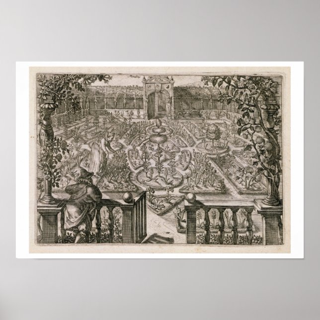 Spring Garden, from 'Hortus Floridus', published 1 Poster (Front)
