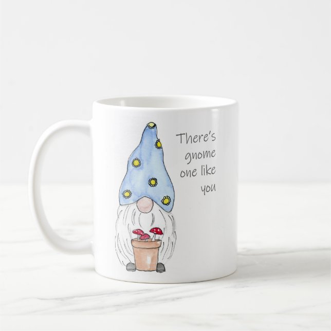 Spring Garden Gnome Coffee Mug (Left)