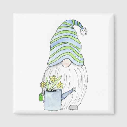 Spring Garden Gnome Magnet