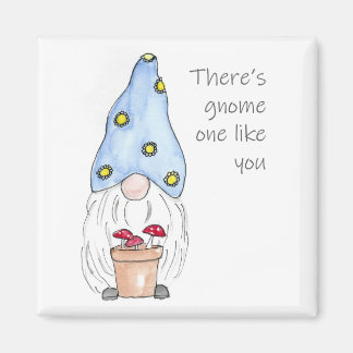 Spring Garden Gnome Magnet