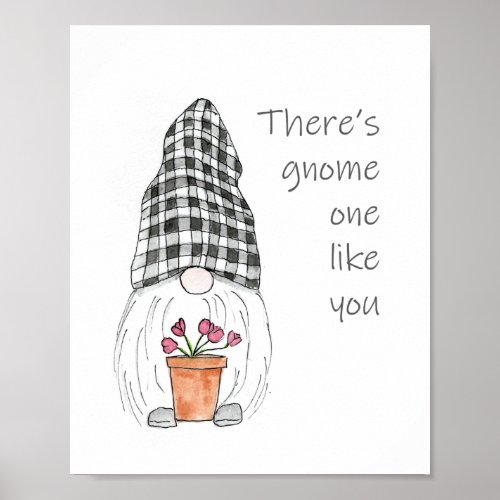 Spring Garden Gnome Poster