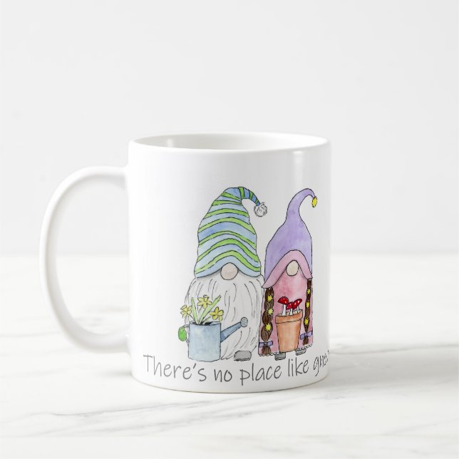Spring Garden Gnomes Coffee Mug (Left)
