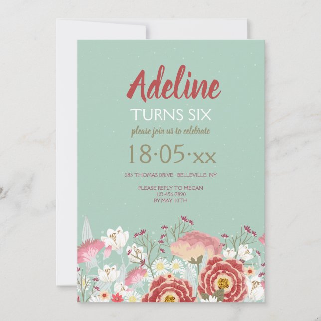 Spring Garden Invitation (Front)