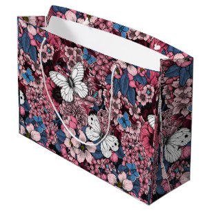 Spring garden large gift bag
