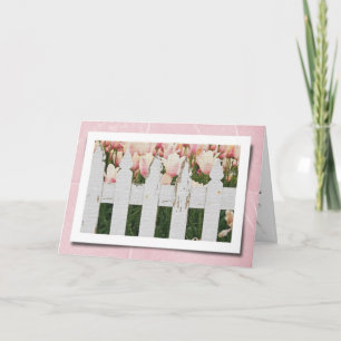 Spring Garden Letterpress Thank You Card