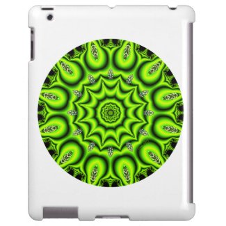 Spring Garden Mandala, Bright Abstract Lime