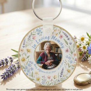 Spring Garden Memorial Celebration of Life Photo Keychain