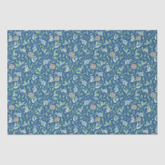 Spring Garden Mother Day Robin Nest Queen Ann Lace Tissue Paper (Front)