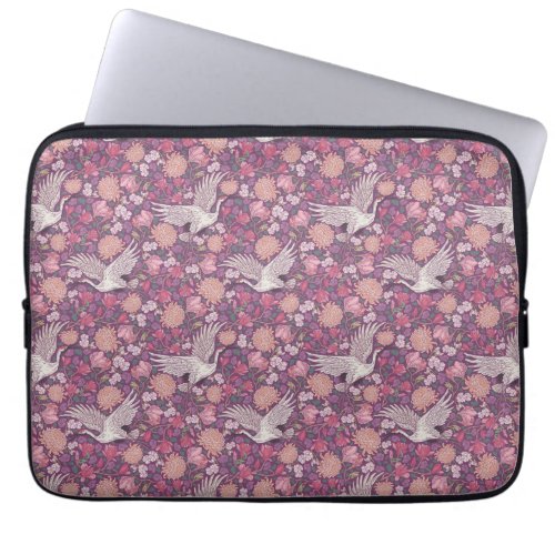 Spring Garden Mothers Day Asian Crane Chinese Laptop Sleeve
