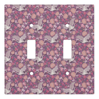 Spring Garden Mother's Day Asian Crane Chinese Light Switch Cover