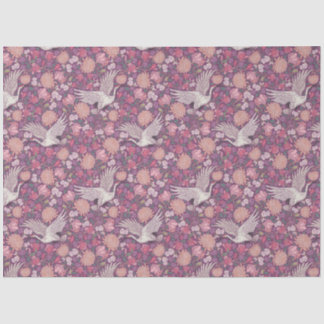 Spring Garden Mother's Day Asian Crane Chinese Tissue Paper