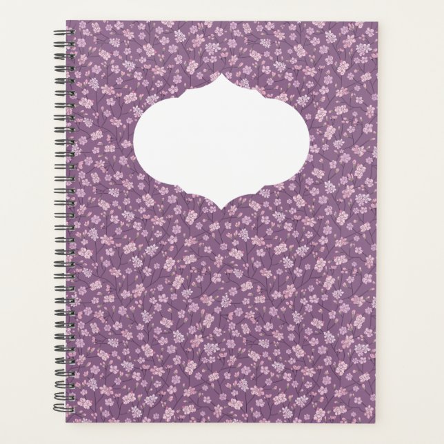 Spring Garden Mother's Day Asian Flowers Japanese Planner (Front)